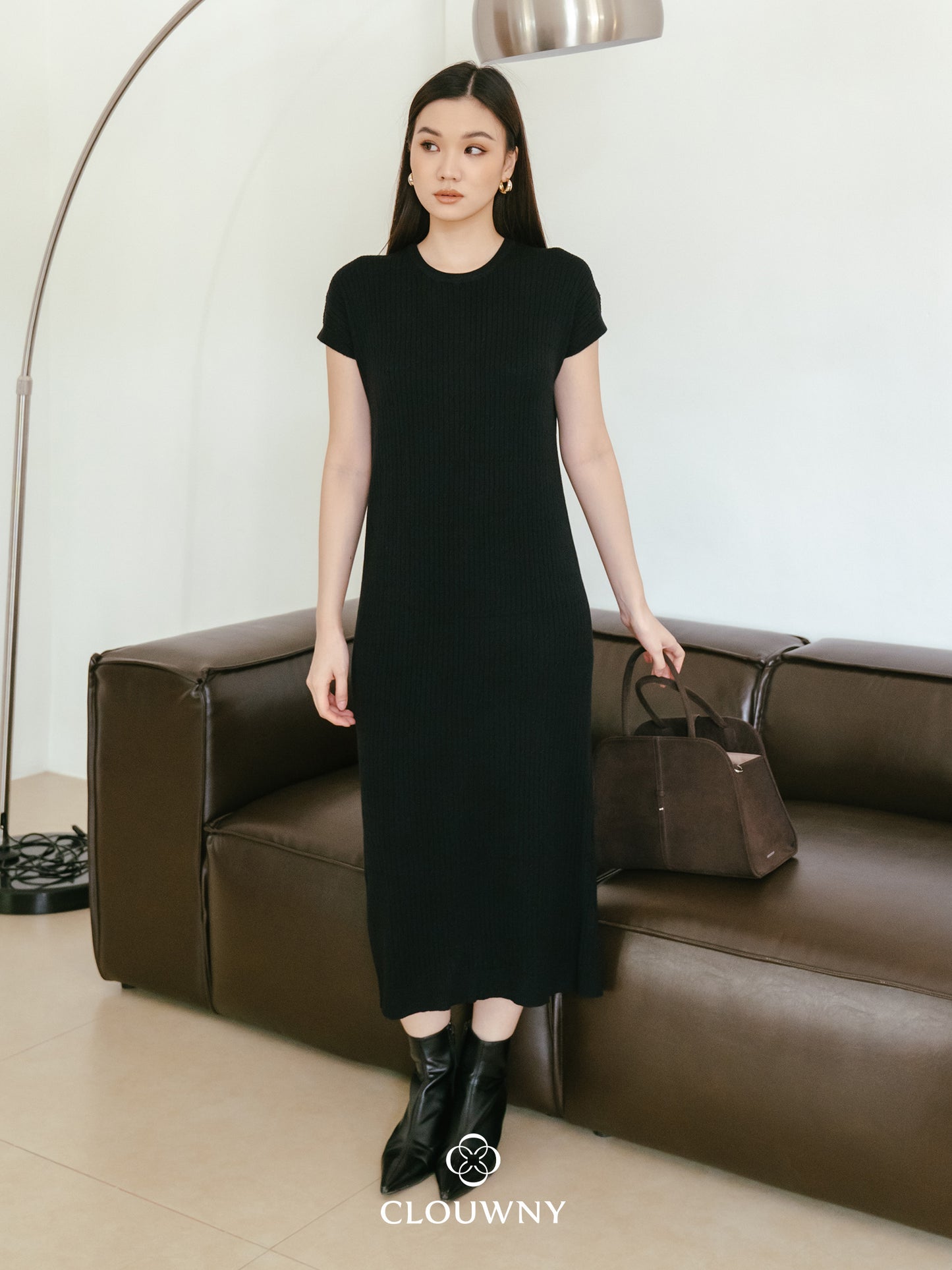 Dune Knit Dress - Black