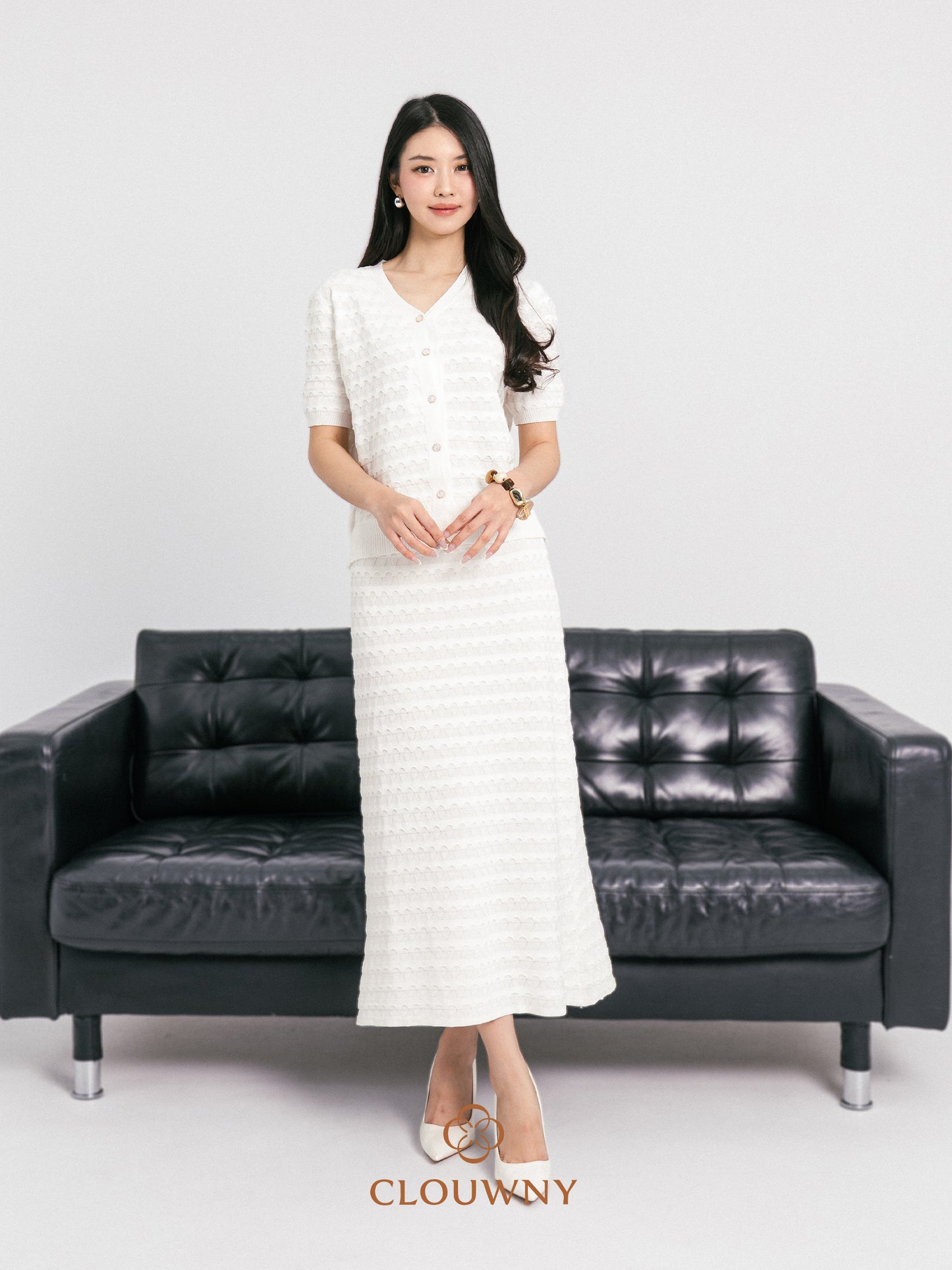Silvana Wave Set - White