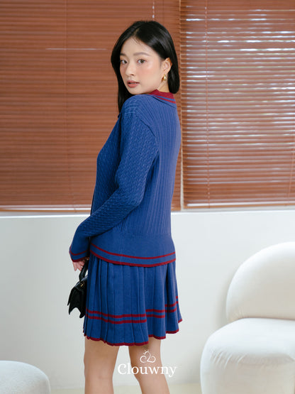 Hyuna Knit Set - Navy