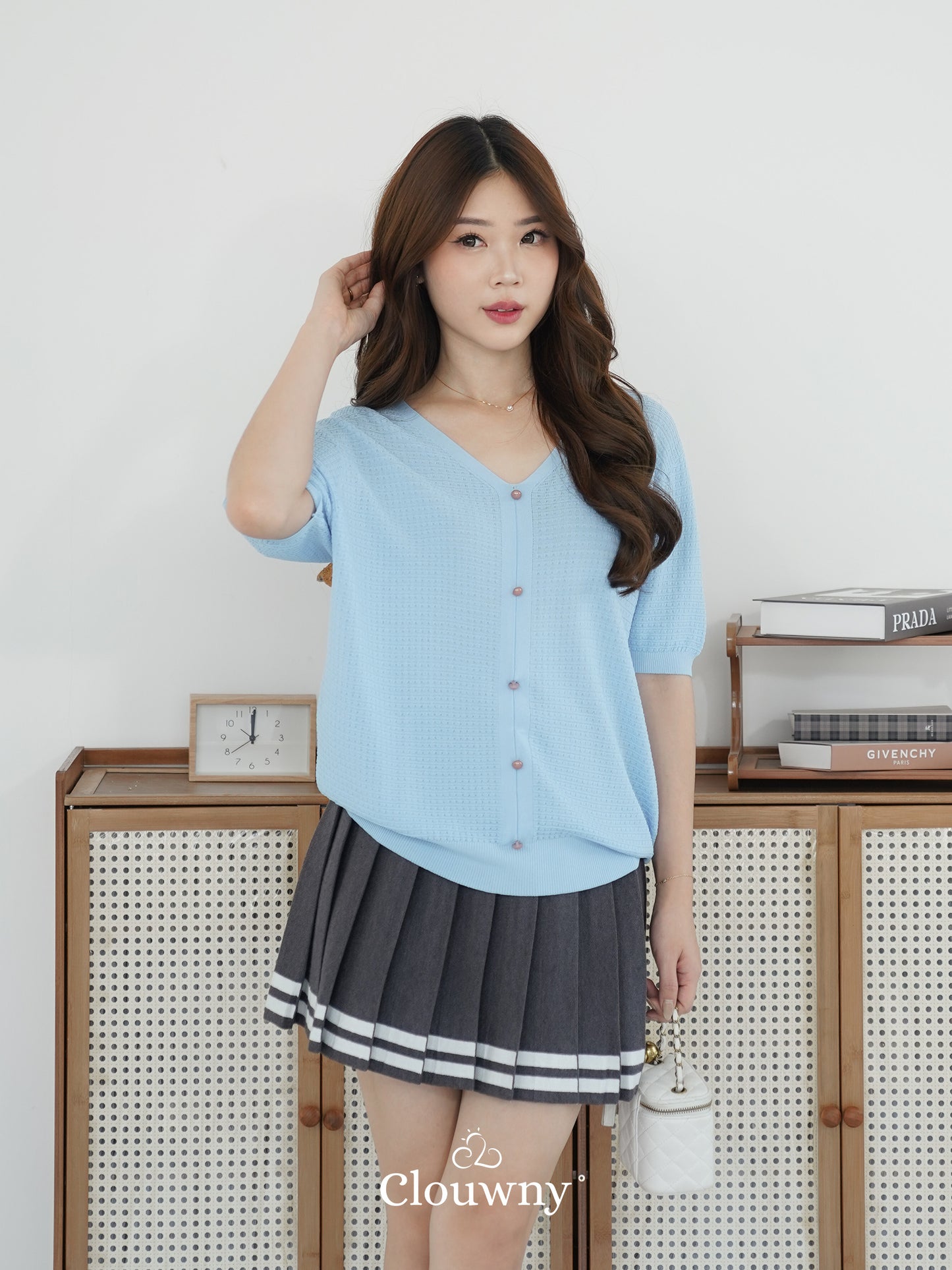 Vianey Knit Top - Blue