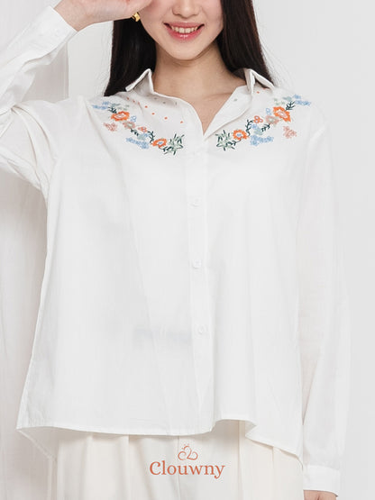 Daria Cotton Shirt - White