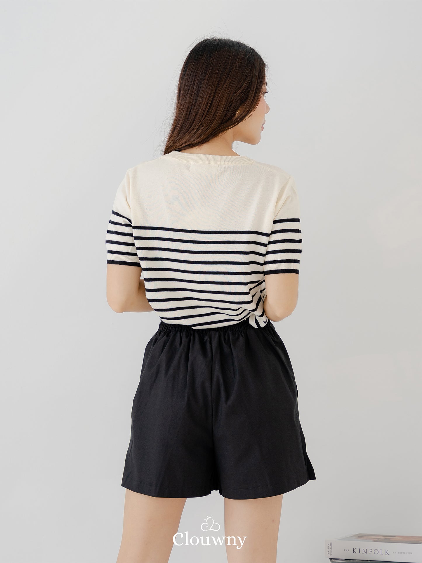 Yoshi Stripes Top - Broken White