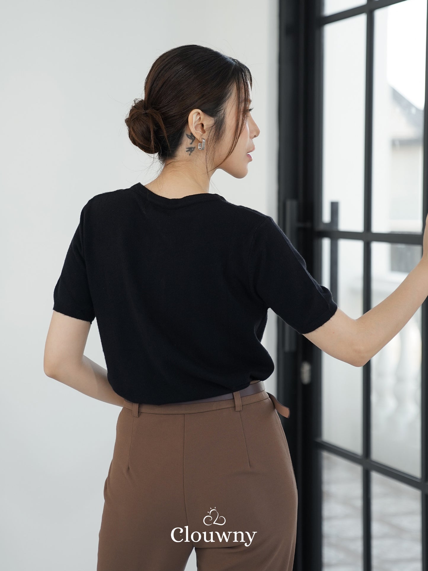 Cayan Knit Top - Black