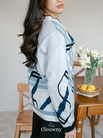 Piere Knit Cardigan - White