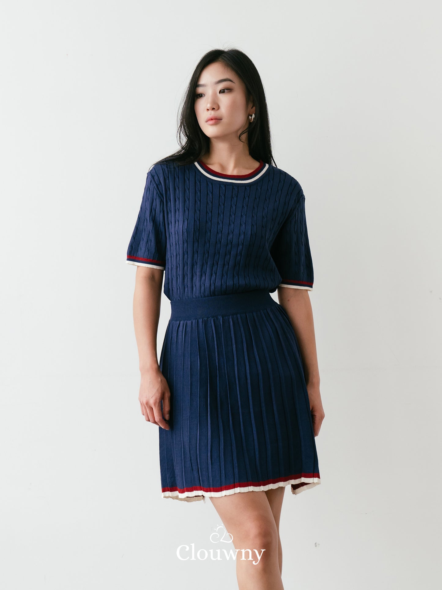 Duffy Knit Set - Navy