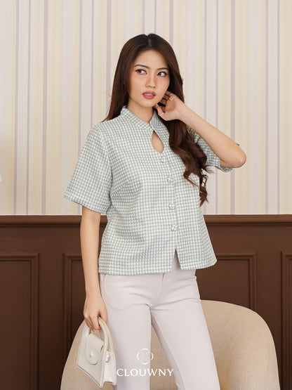 Dinar Button Top - Green