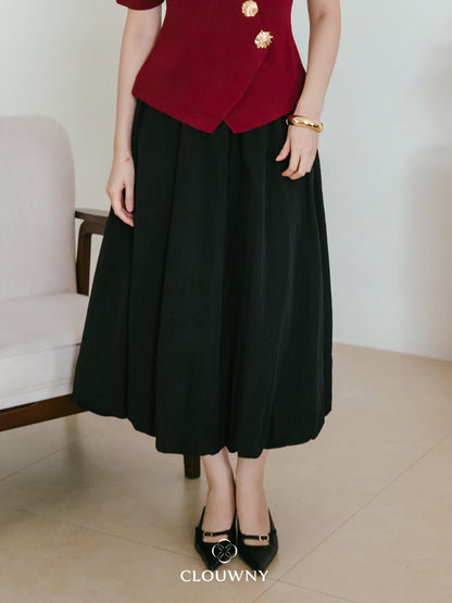 Elowen Ballon Skirt - Black