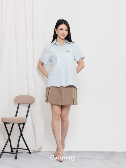 Hova Cotton Shirt - Blue