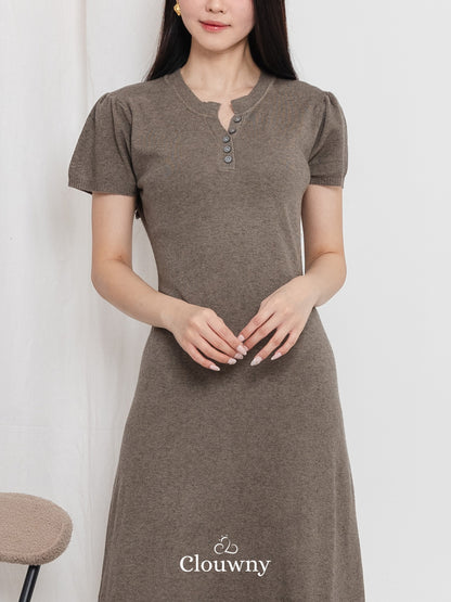 Konsta Knit Dress - Dark Beige