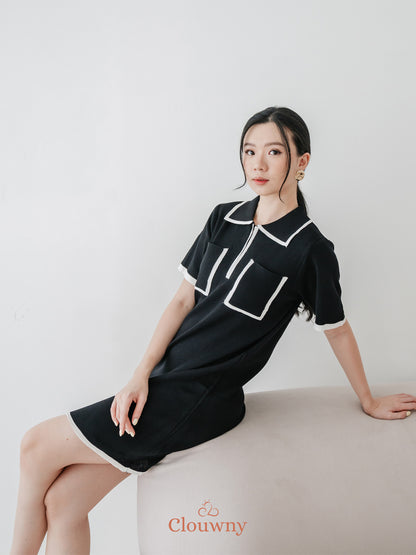 Bruna Pocket Dress - Black