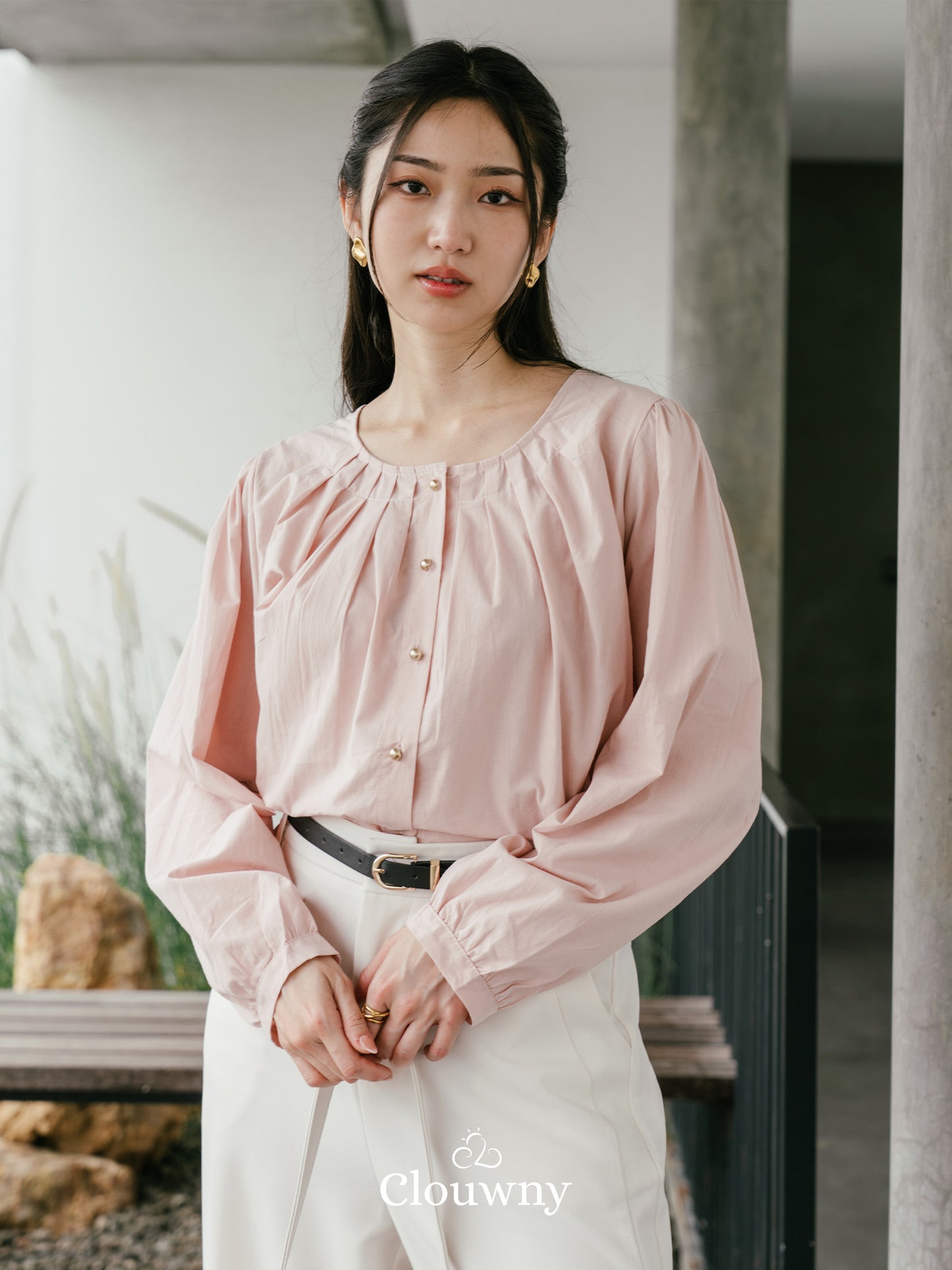 Mine Cotton Blouse - Pink