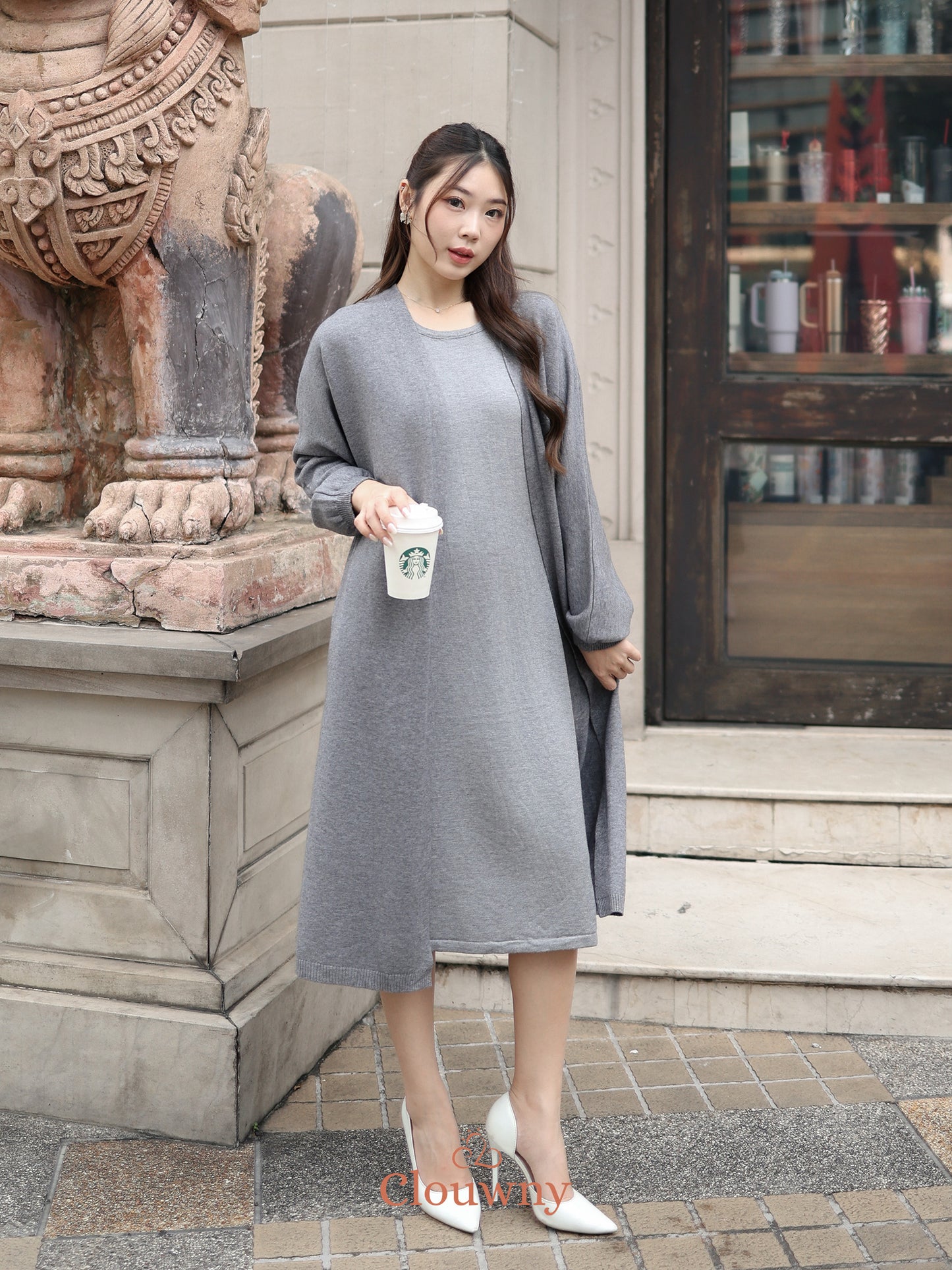 Tatiana Knit Outer - Grey