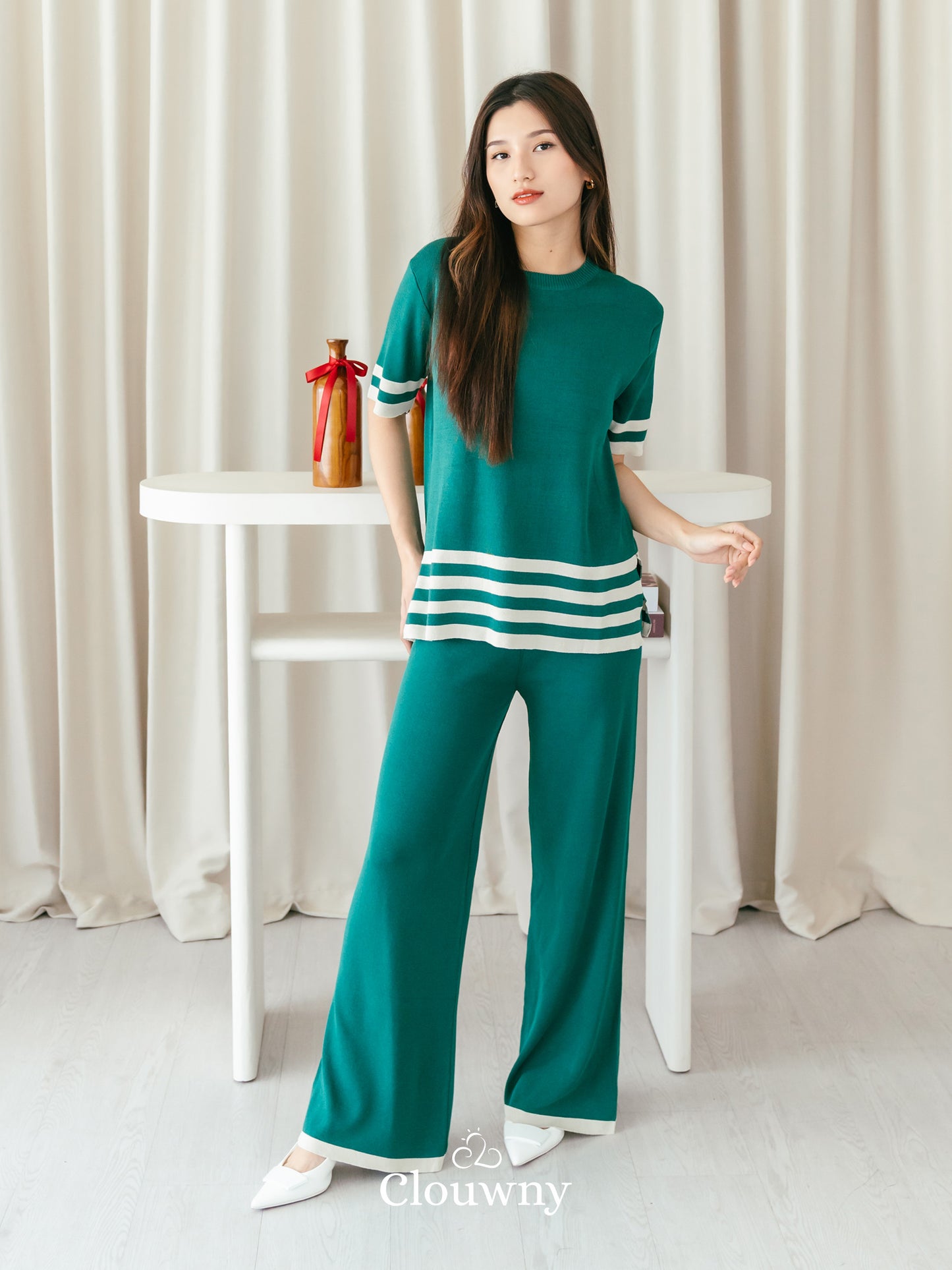 Haku Knit Set - Emerald Green