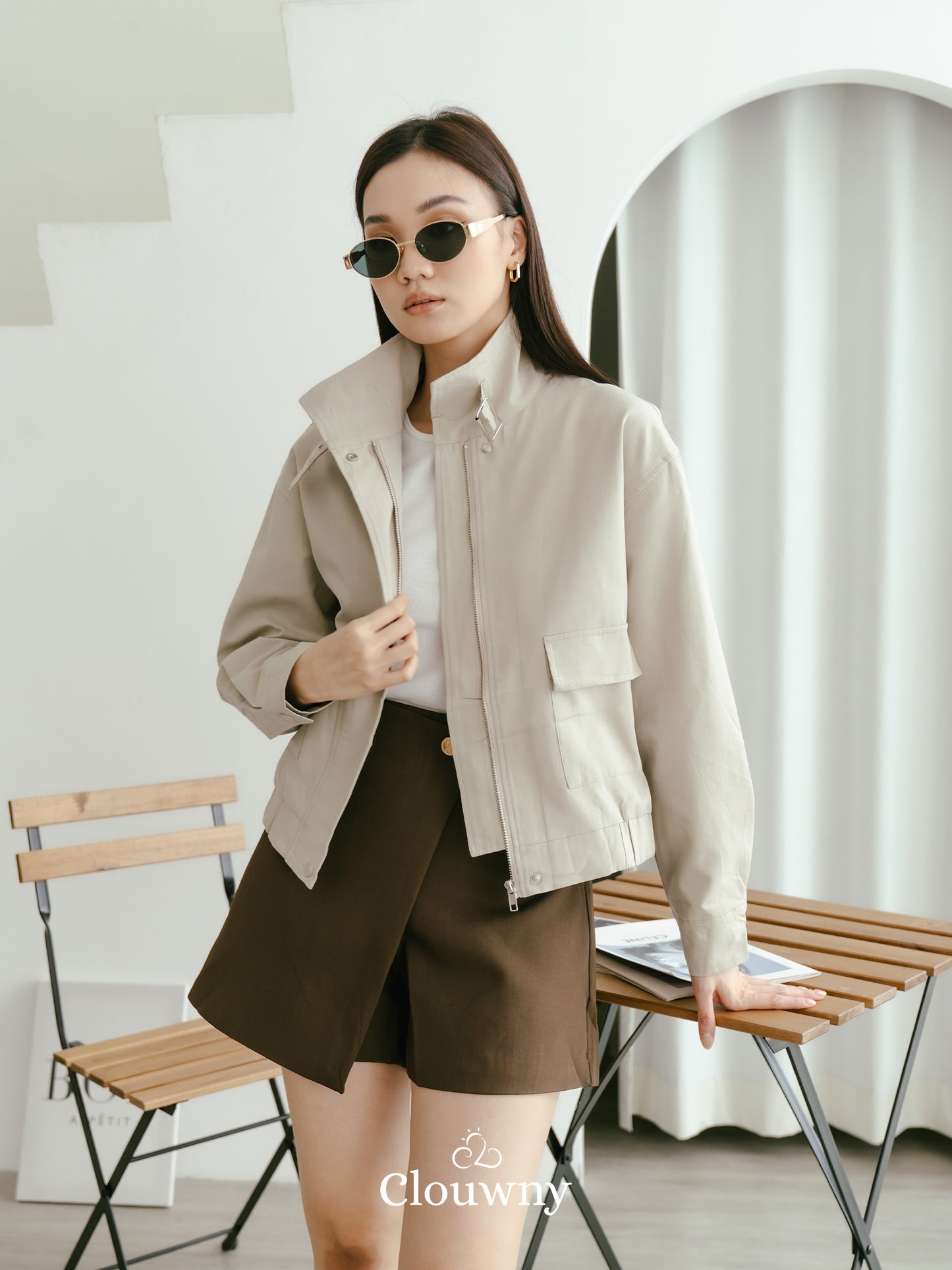 Glinda Pocket Jacket - Tea