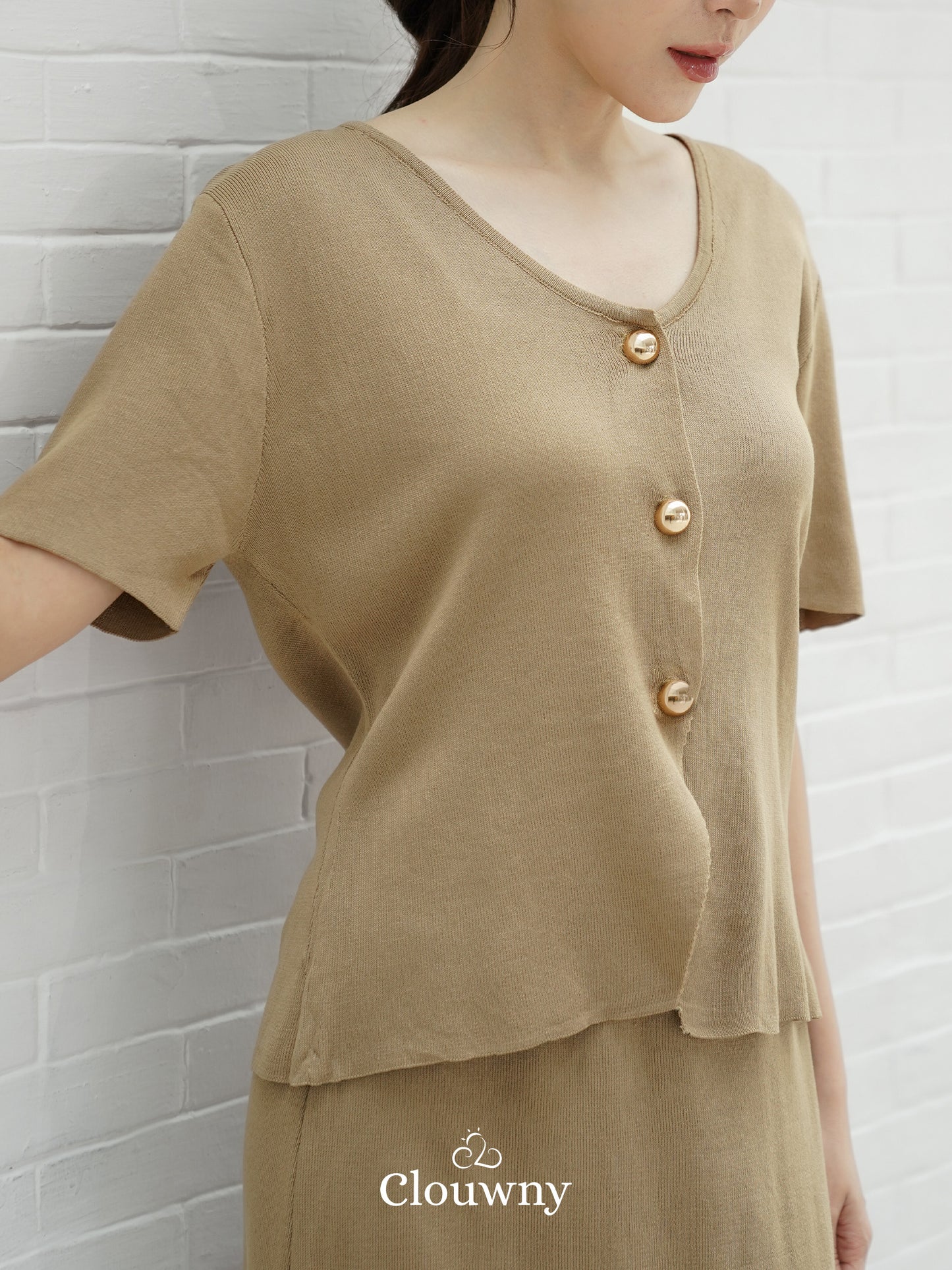 Isabel Knit Set - Khaki