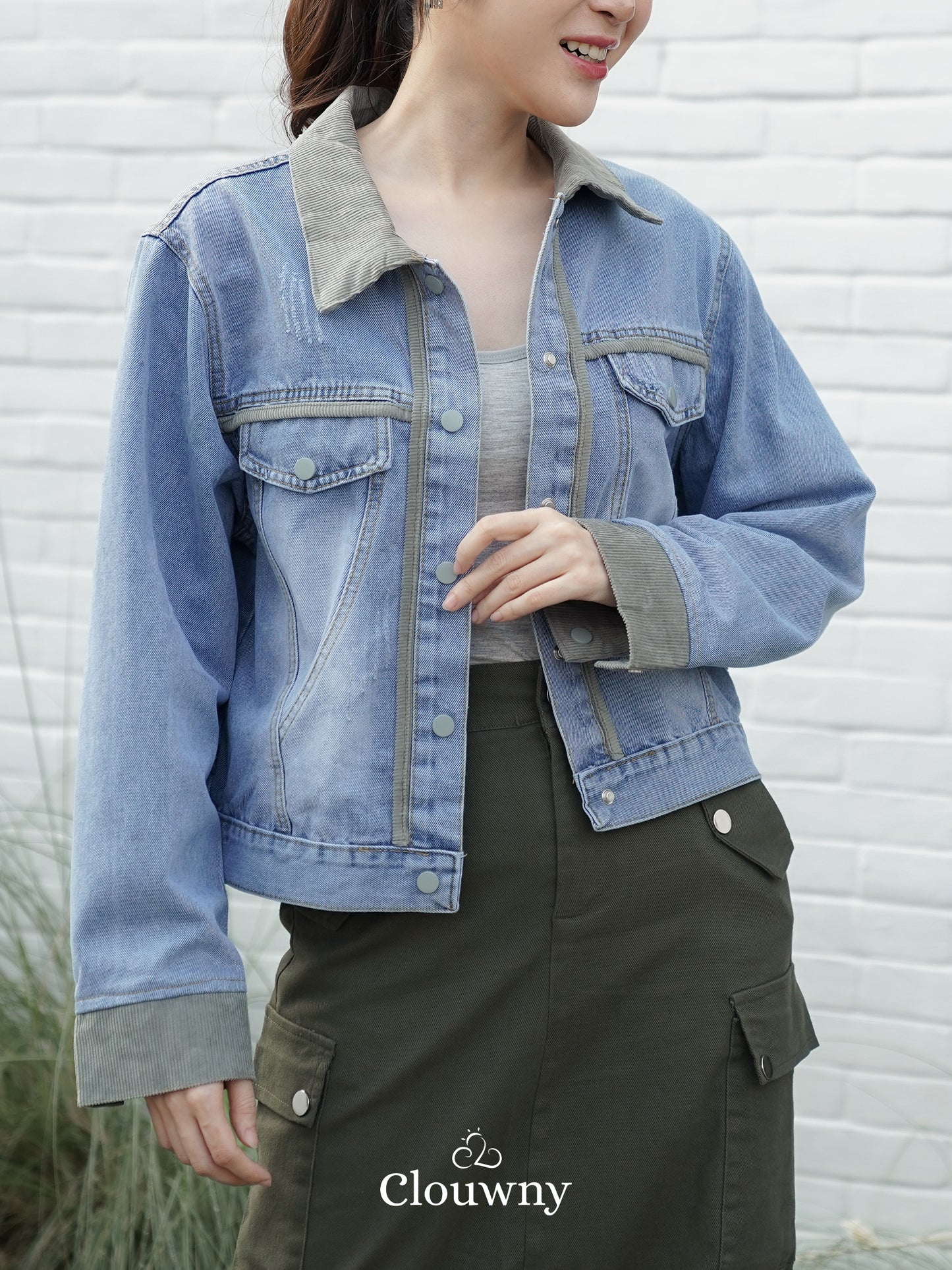 Gaby Denim Jacket - Army