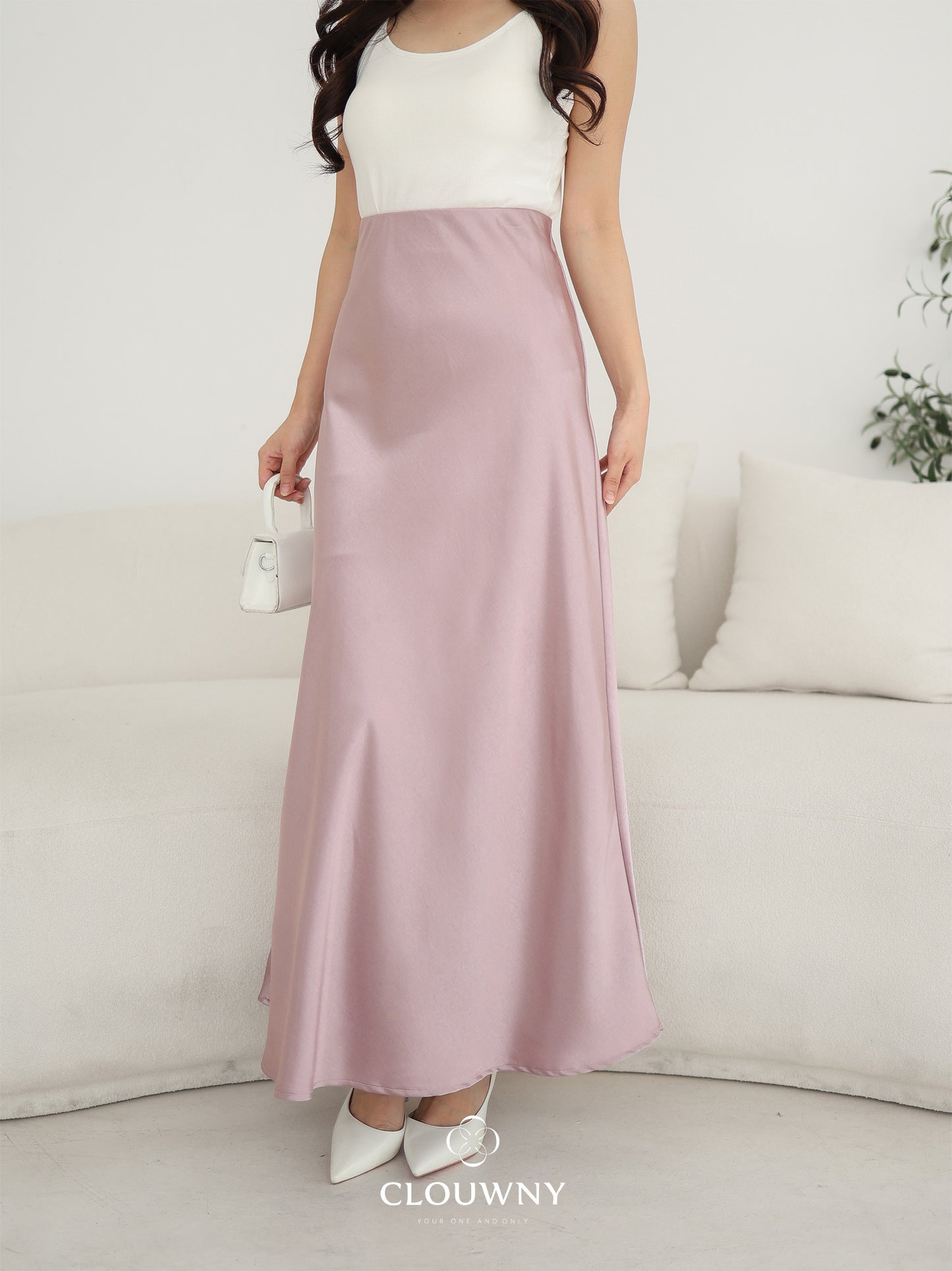 Briela Long Skirt - Rosegold