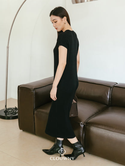 Dune Knit Dress - Black
