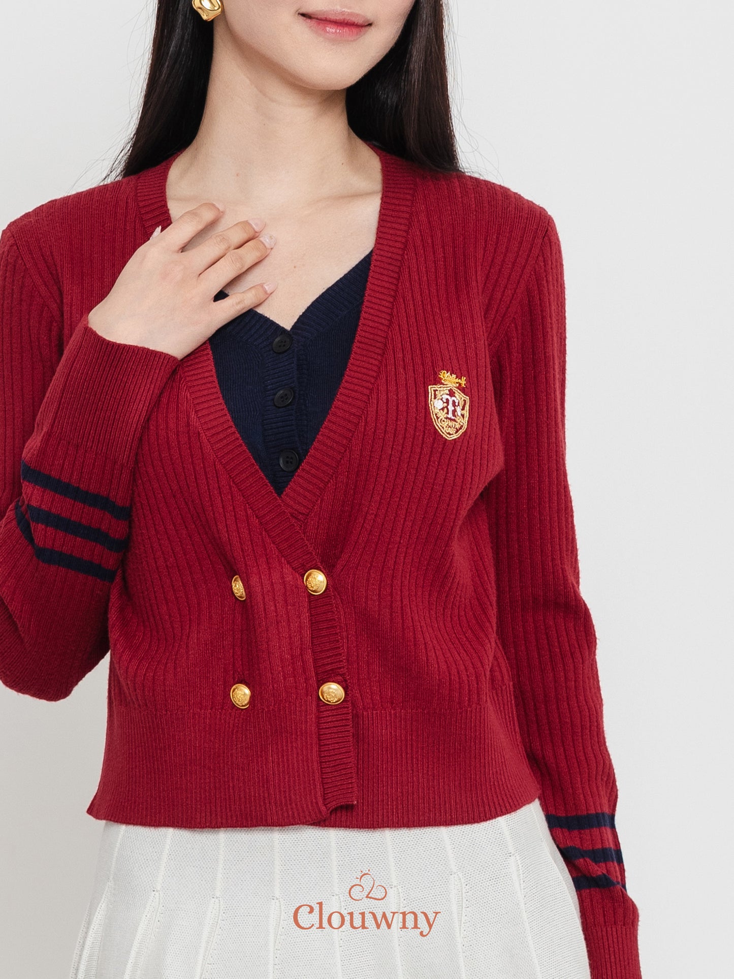 Nalami Knit Top - Maroon