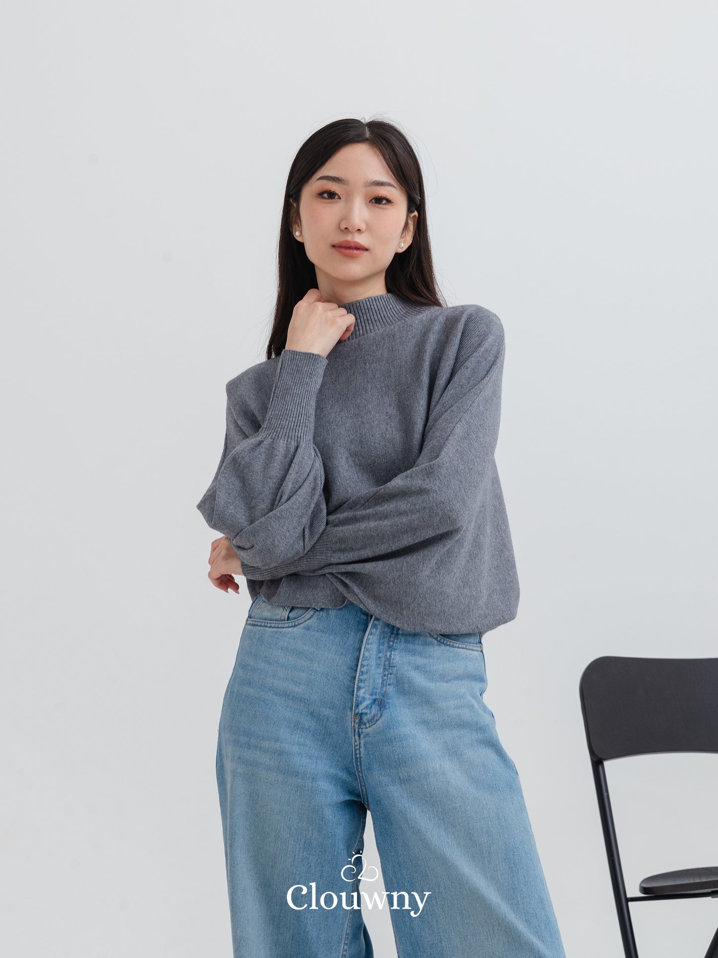 Ryota Knit Sweater - Grey