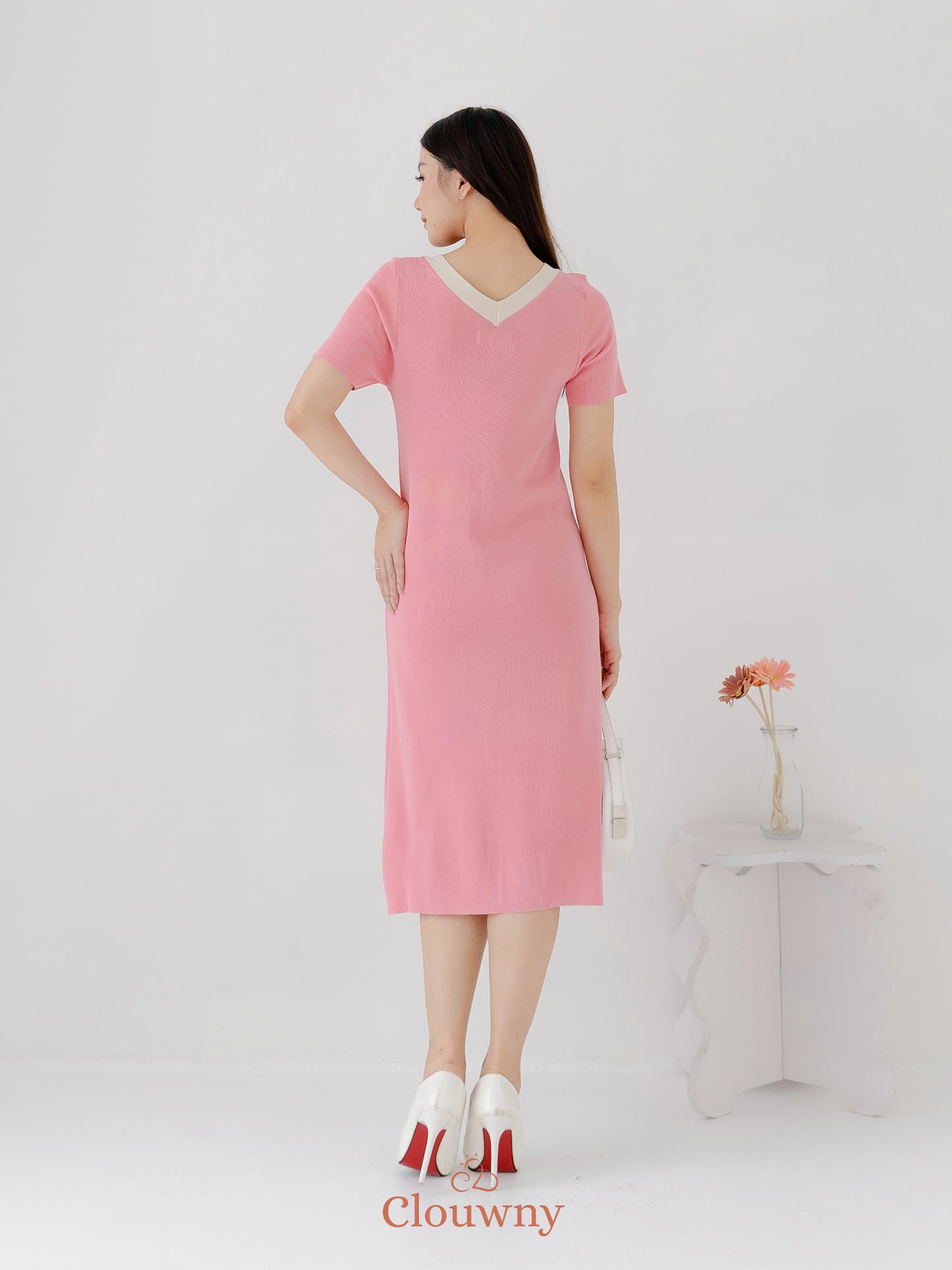 Melody Knit Dress - Pink