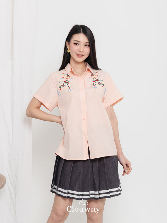 Patra Cotton Shirt - Peach