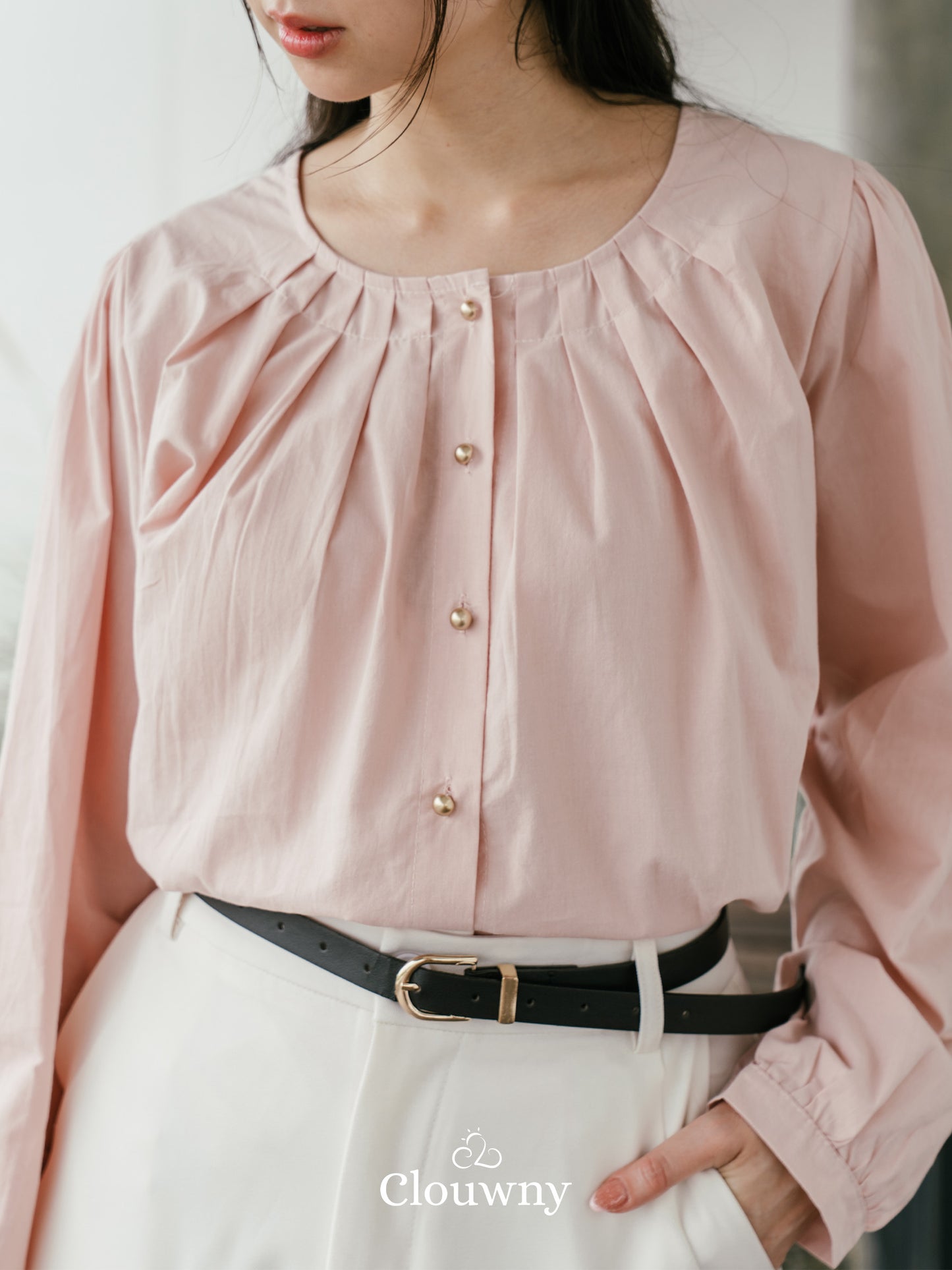 Mine Cotton Blouse - Pink