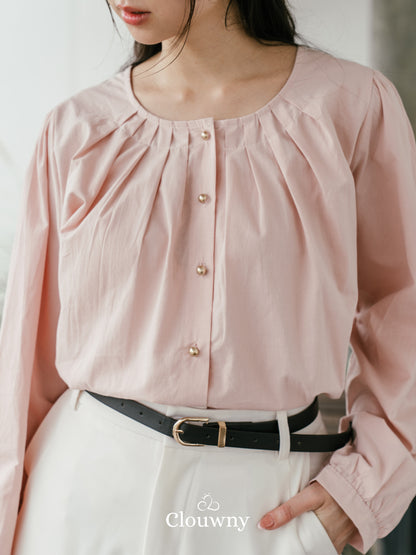 Mine Cotton Blouse - Pink