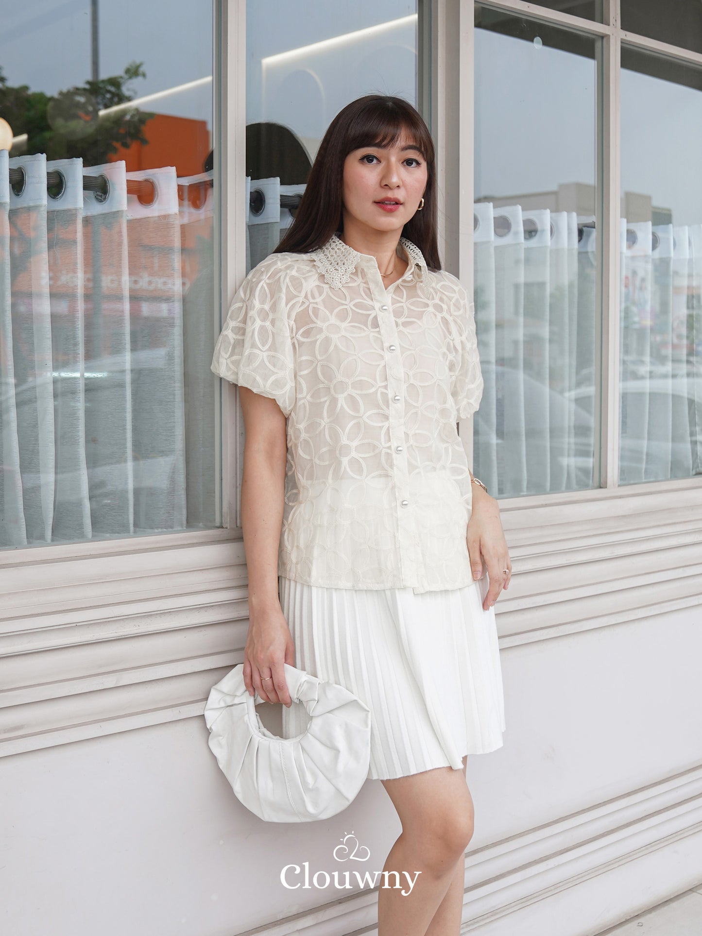 Bema Lace Shirt - Cream