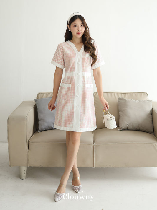 Prita Mini List Dress - Pink