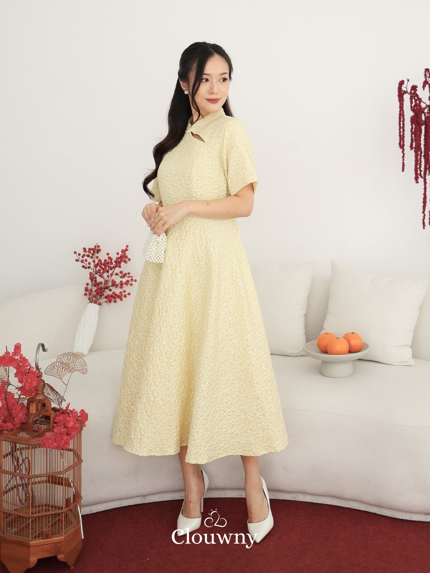 Ichigo Shanghai Dress - Yellow