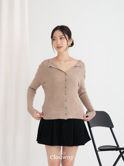 Ritsuki Button Longsleeve - Nude