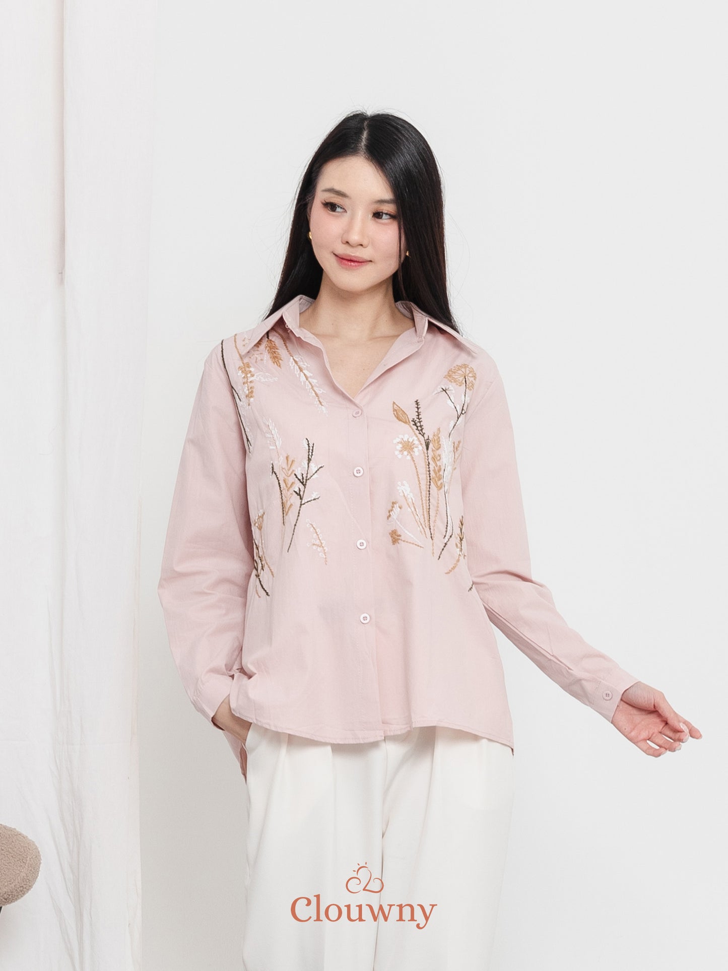 Katerin Flower Shirt - Pink