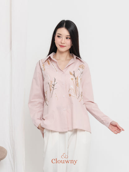 Katerin Flower Shirt - Pink