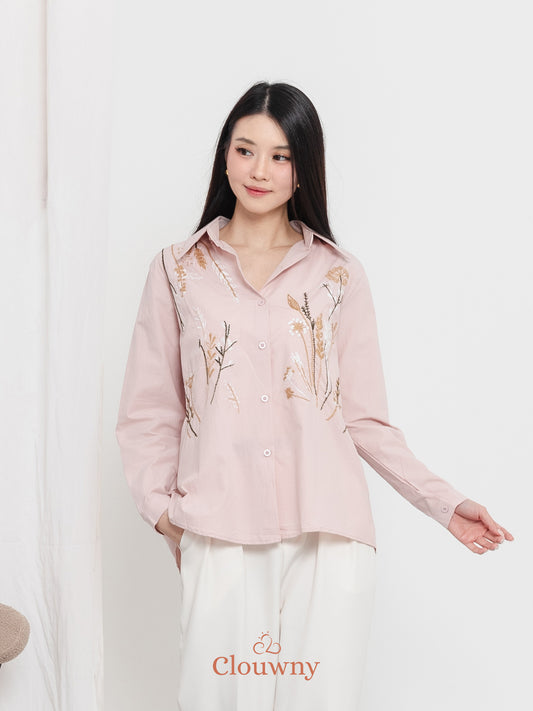 Katerin Flower Shirt - Pink