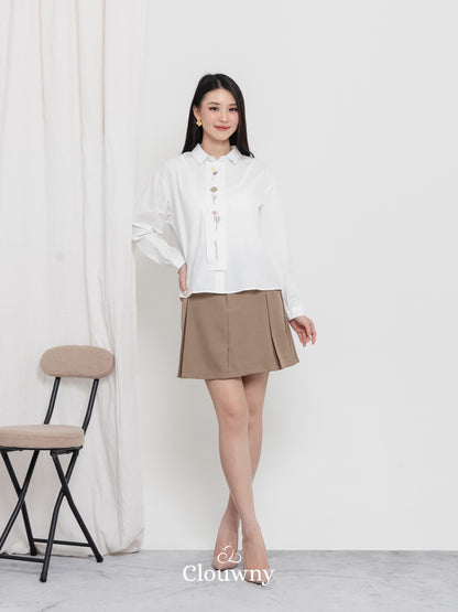 Autumn Cotton Shirt - White