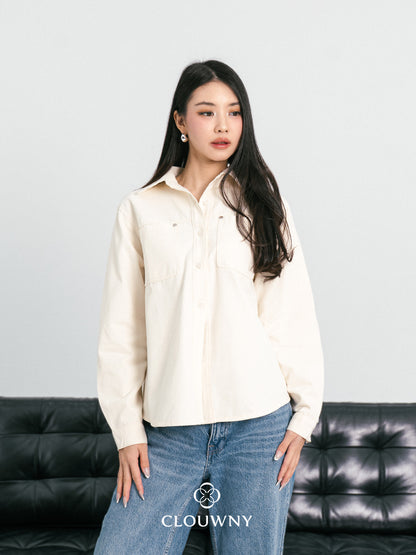 Duches Pocket Shirt - Cream