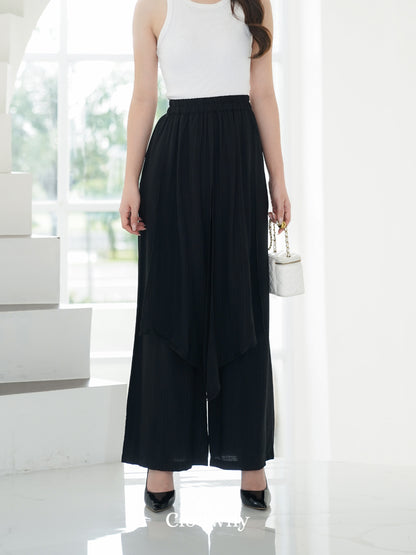 Mia Layer Cullotes - Black