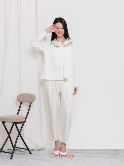 Daria Cotton Shirt - White