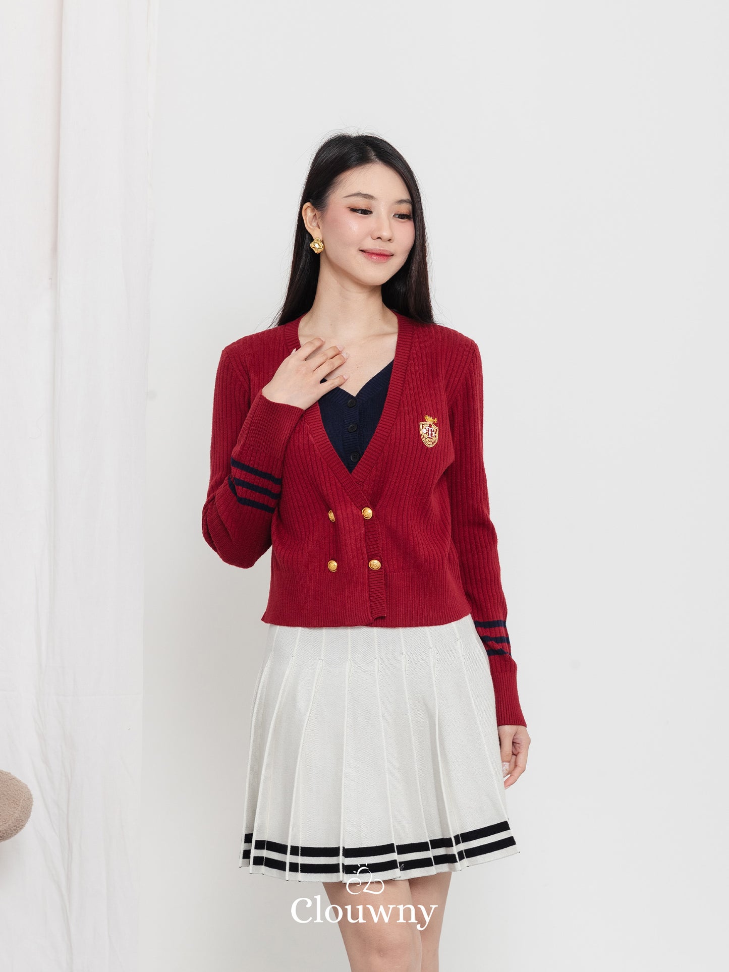 Nalami Knit Top - Maroon