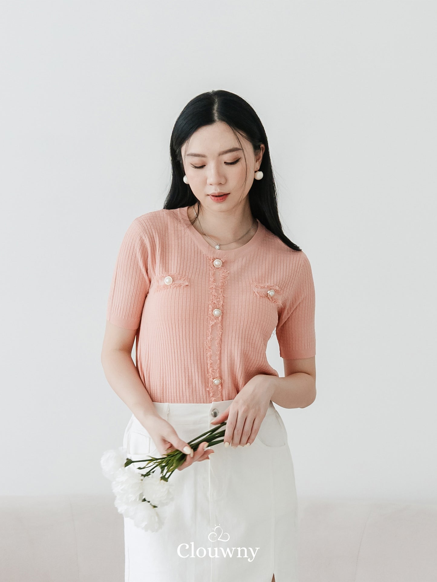 Briana Knit Top - Pink