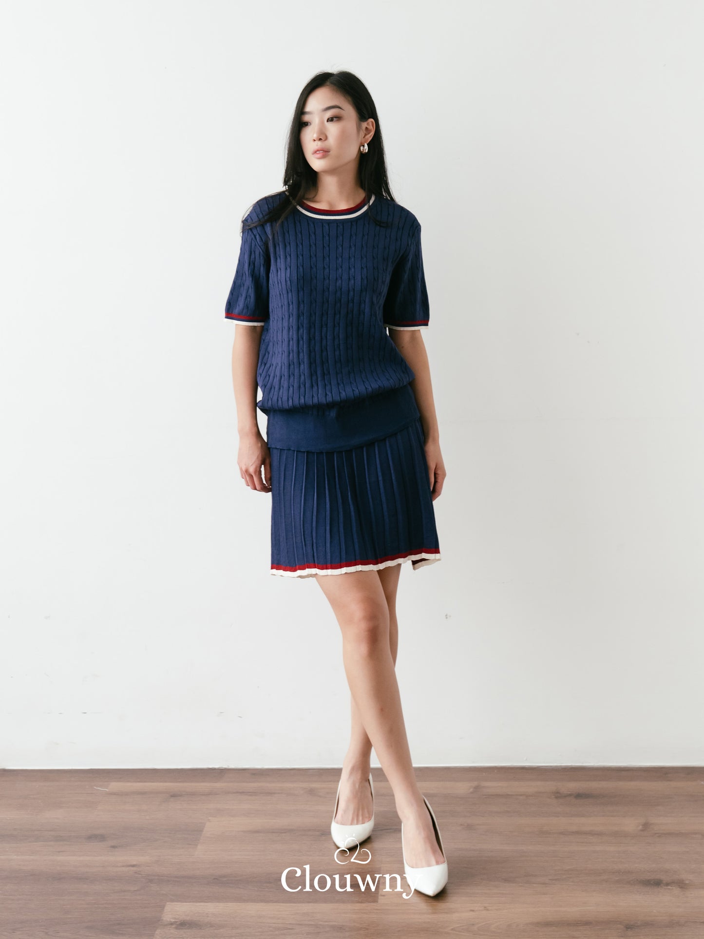 Duffy Knit Set - Navy