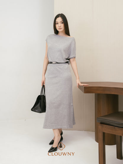 Jerica Loose Knit Set - Grey