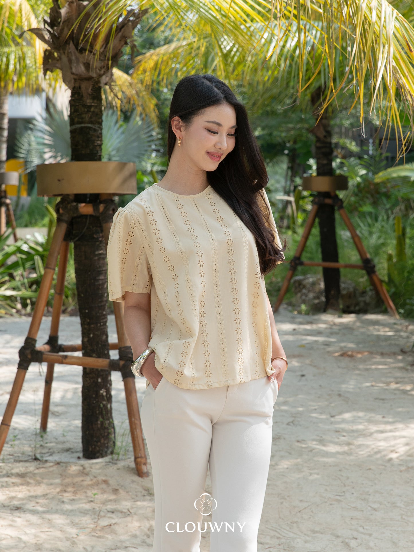 Salma Loose Blouse - Cream