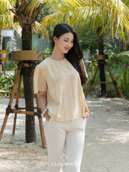 Salma Loose Blouse - Cream