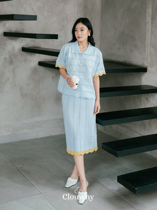 Cloud Knit Set - Blue