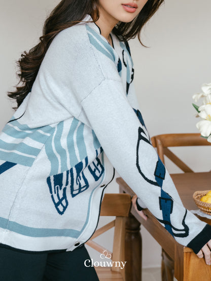 Piere Knit Cardigan - White
