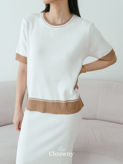 Aubrey Knit Set - White