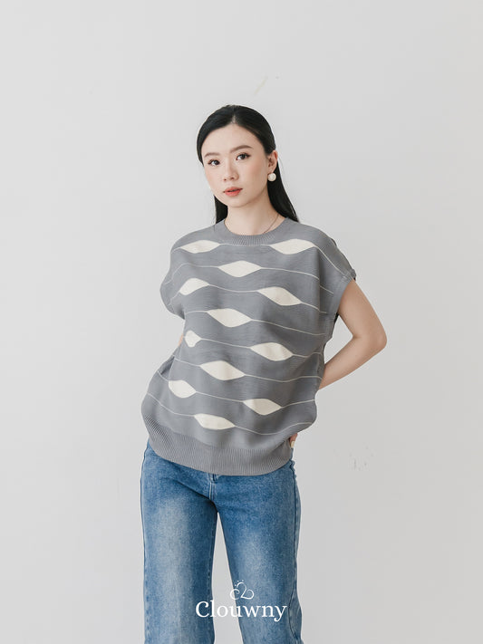 Filly Knitt Top Grey