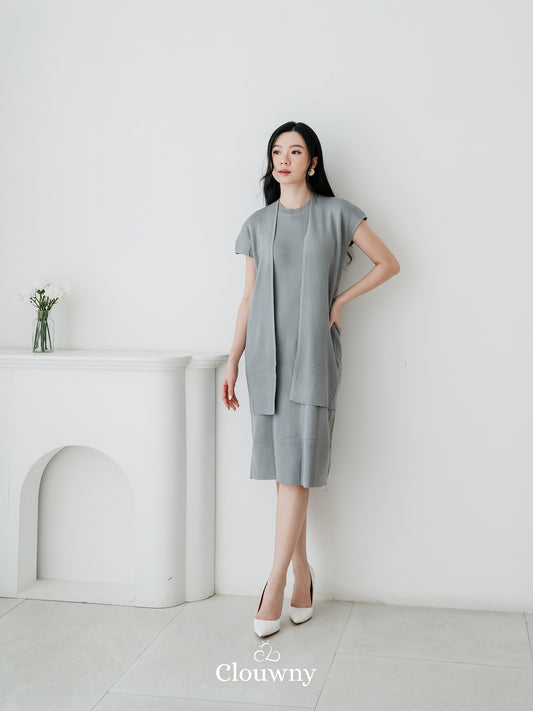 Noona Dress Knitt - Grey